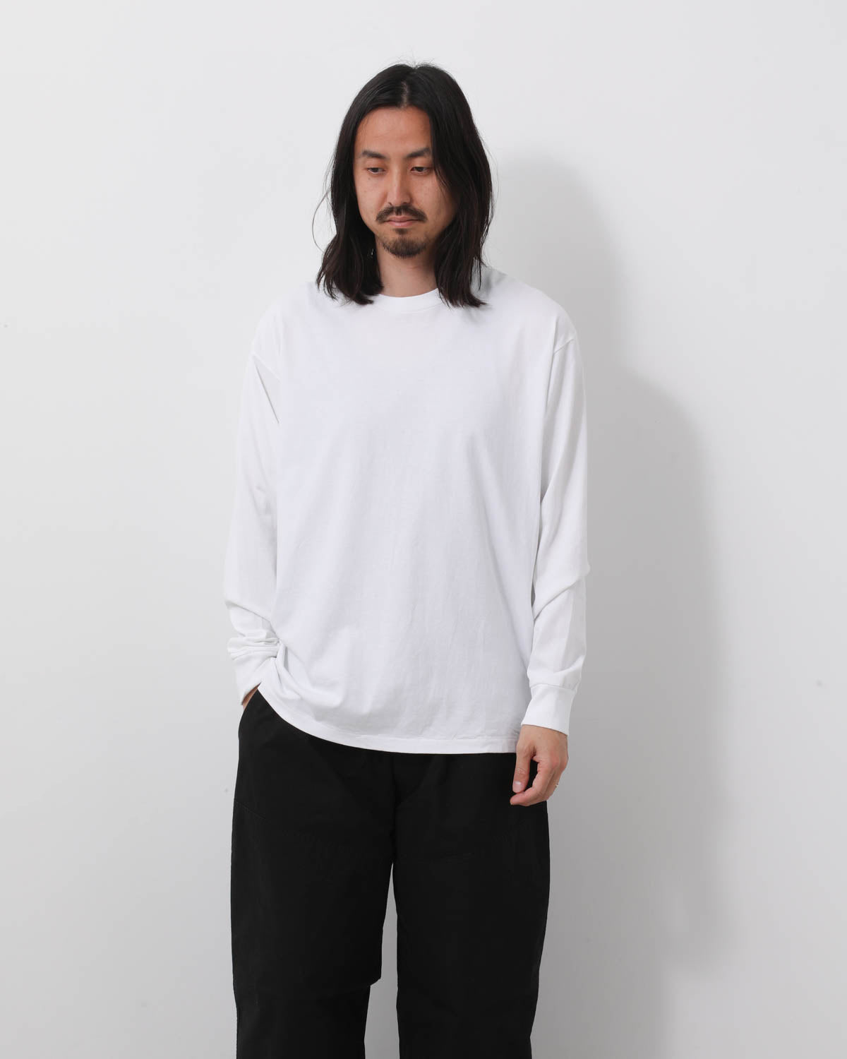 コットンジャージ長袖Tシャツ