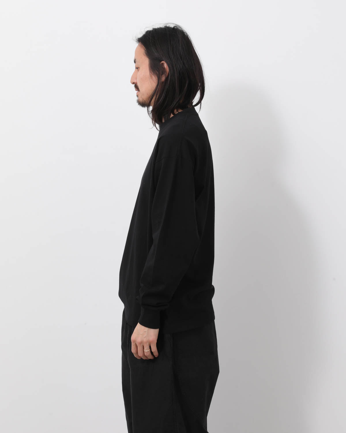 コットンジャージ長袖Tシャツ