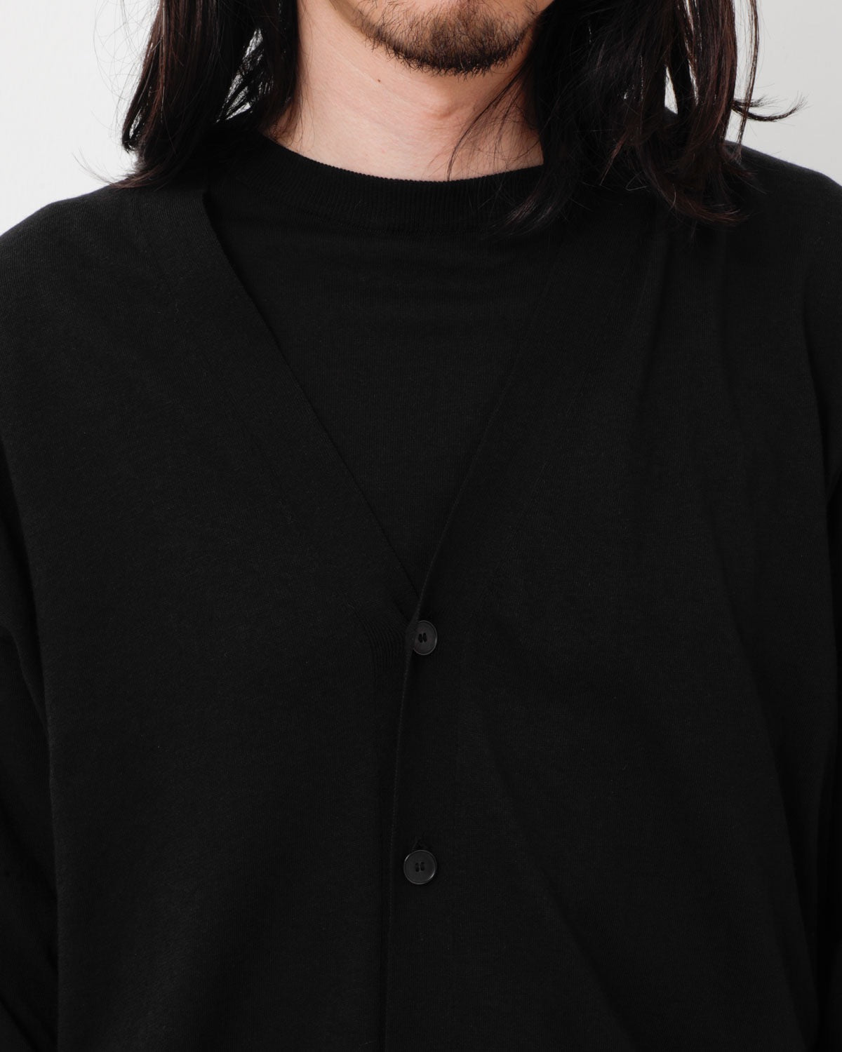 COTTON V-NECK CARDIGAN