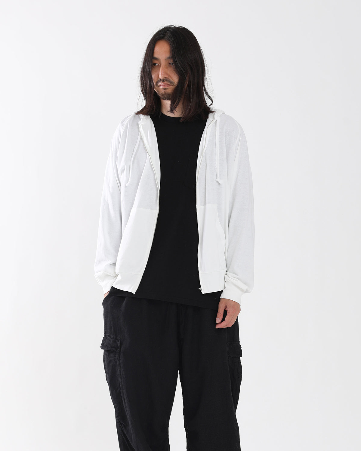 JERSEY ZIP HOODIE