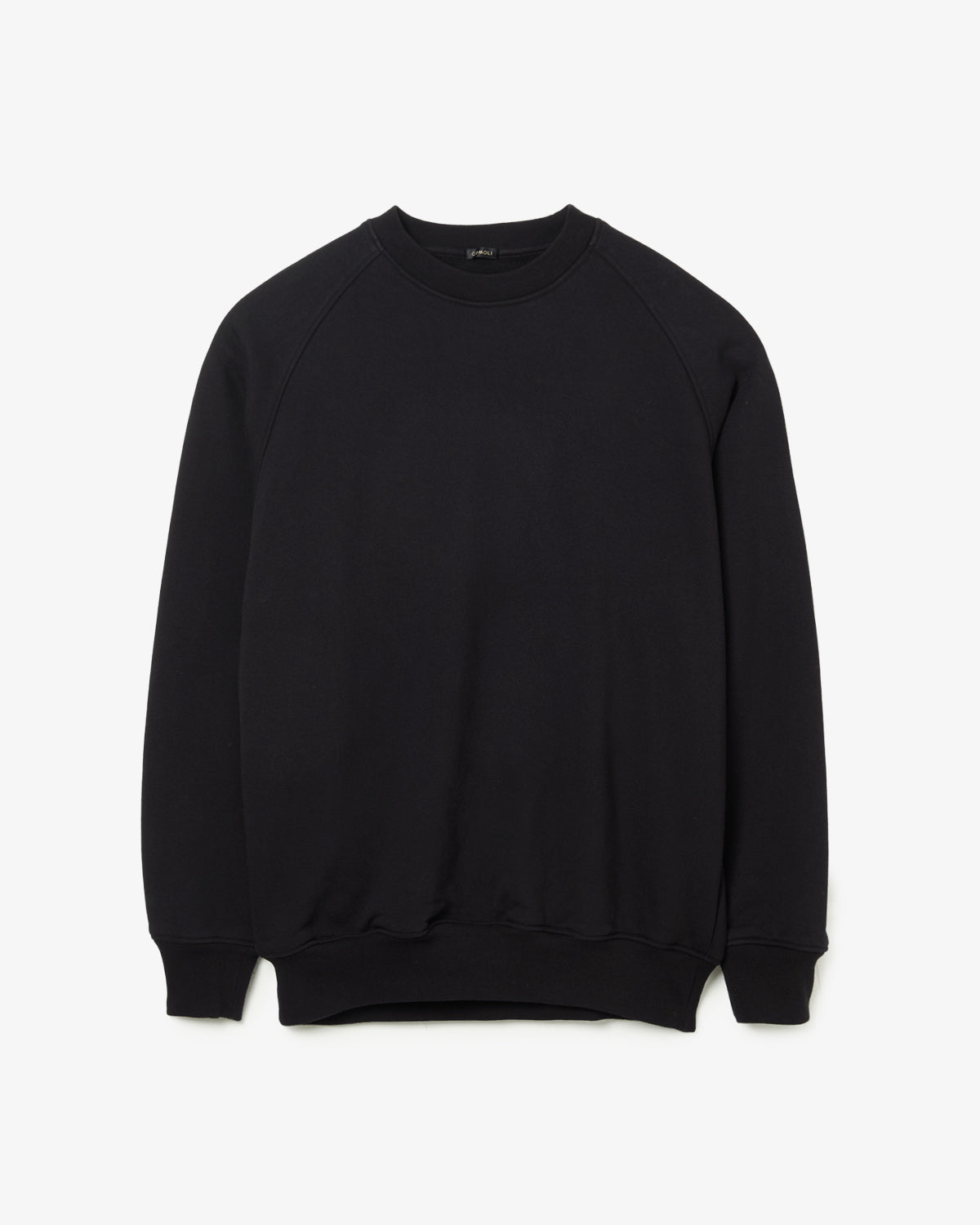 COTTON LOOPBACK CREW NECK