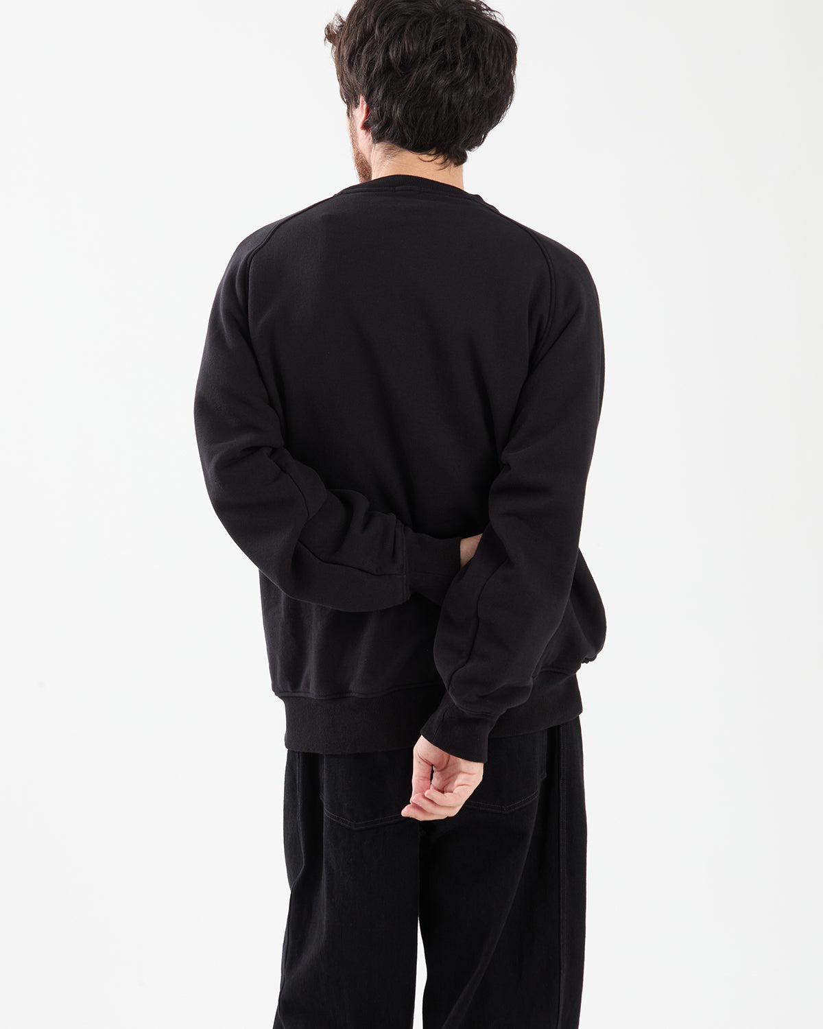 COTTON LOOPBACK CREW NECK