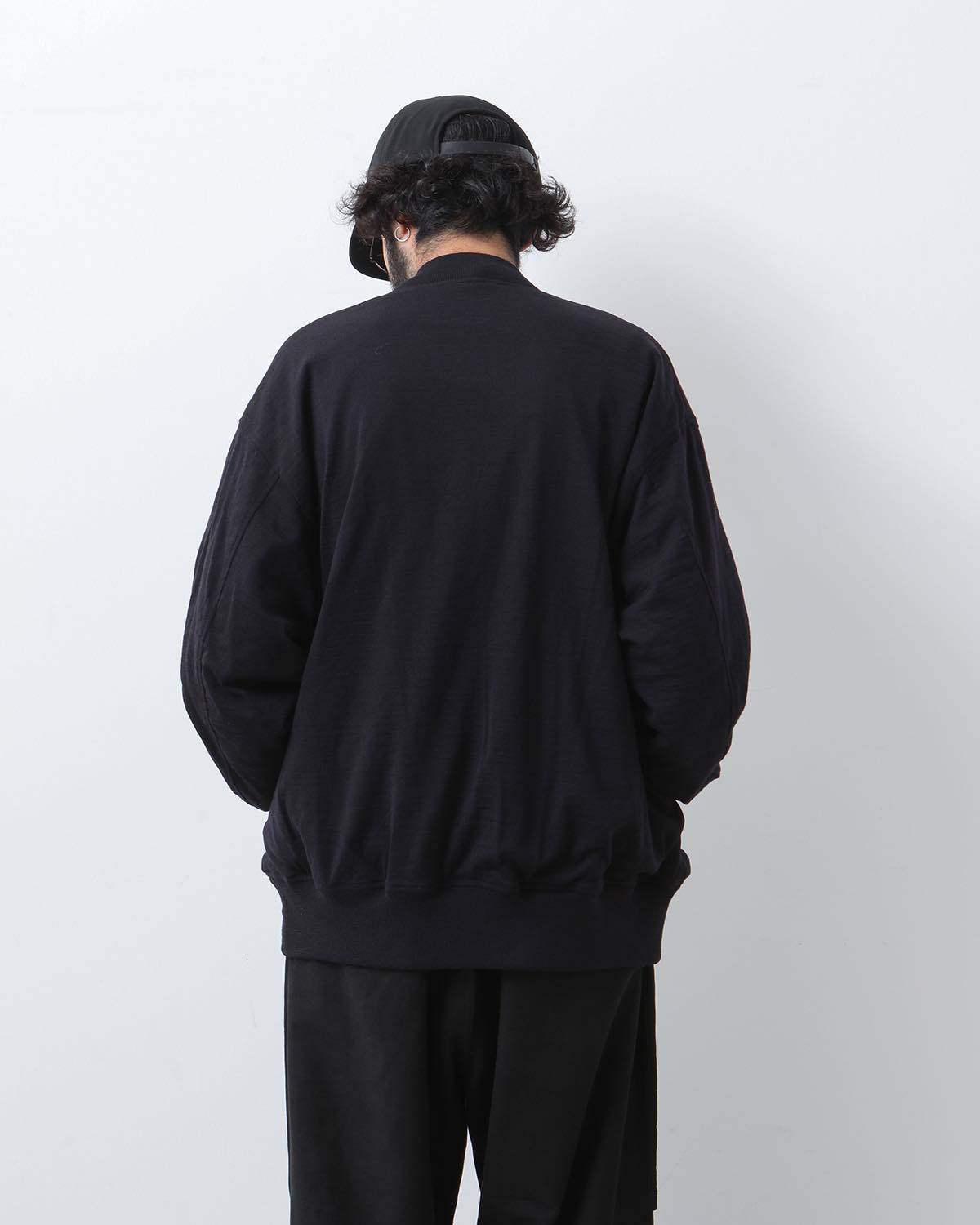 WOOL KNIT ZIP BLOUSON