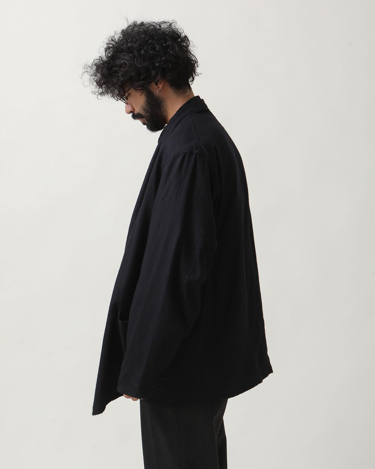 CASHMERE SILK GARMENT-DYED JACKET