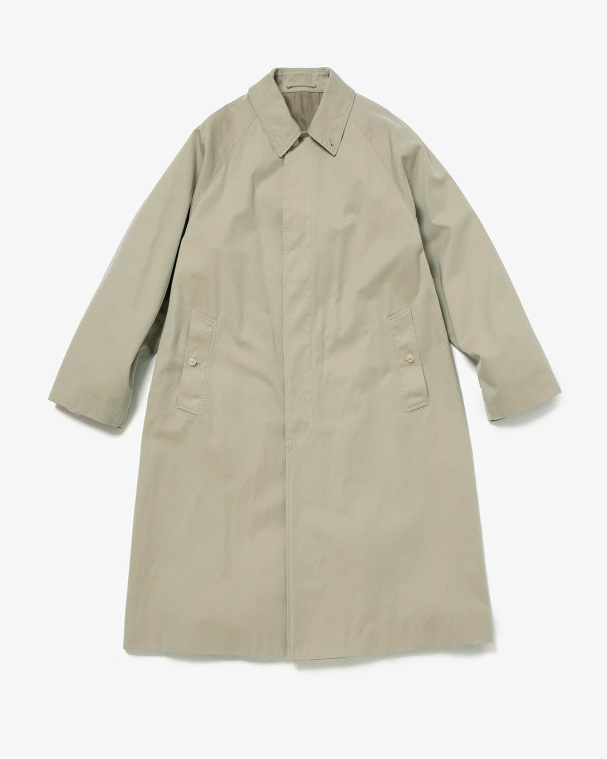 COTTON GABARDINE BAL COLLAR COAT