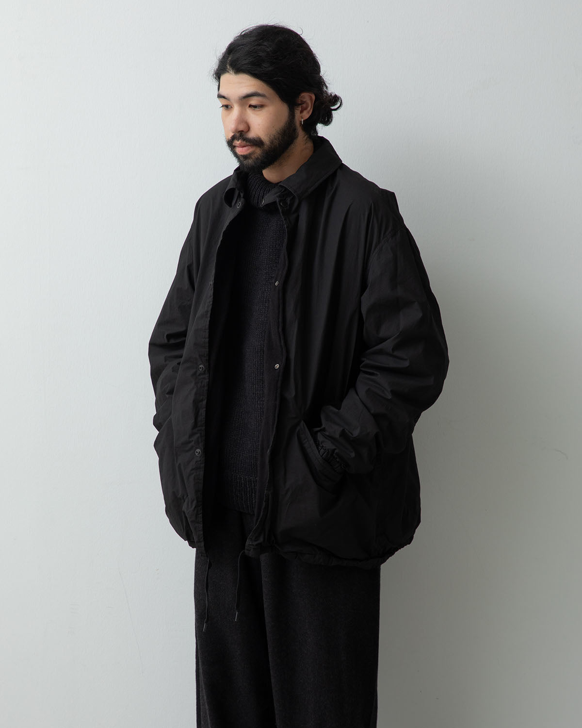 COTTON-NYLON COACH JACKET