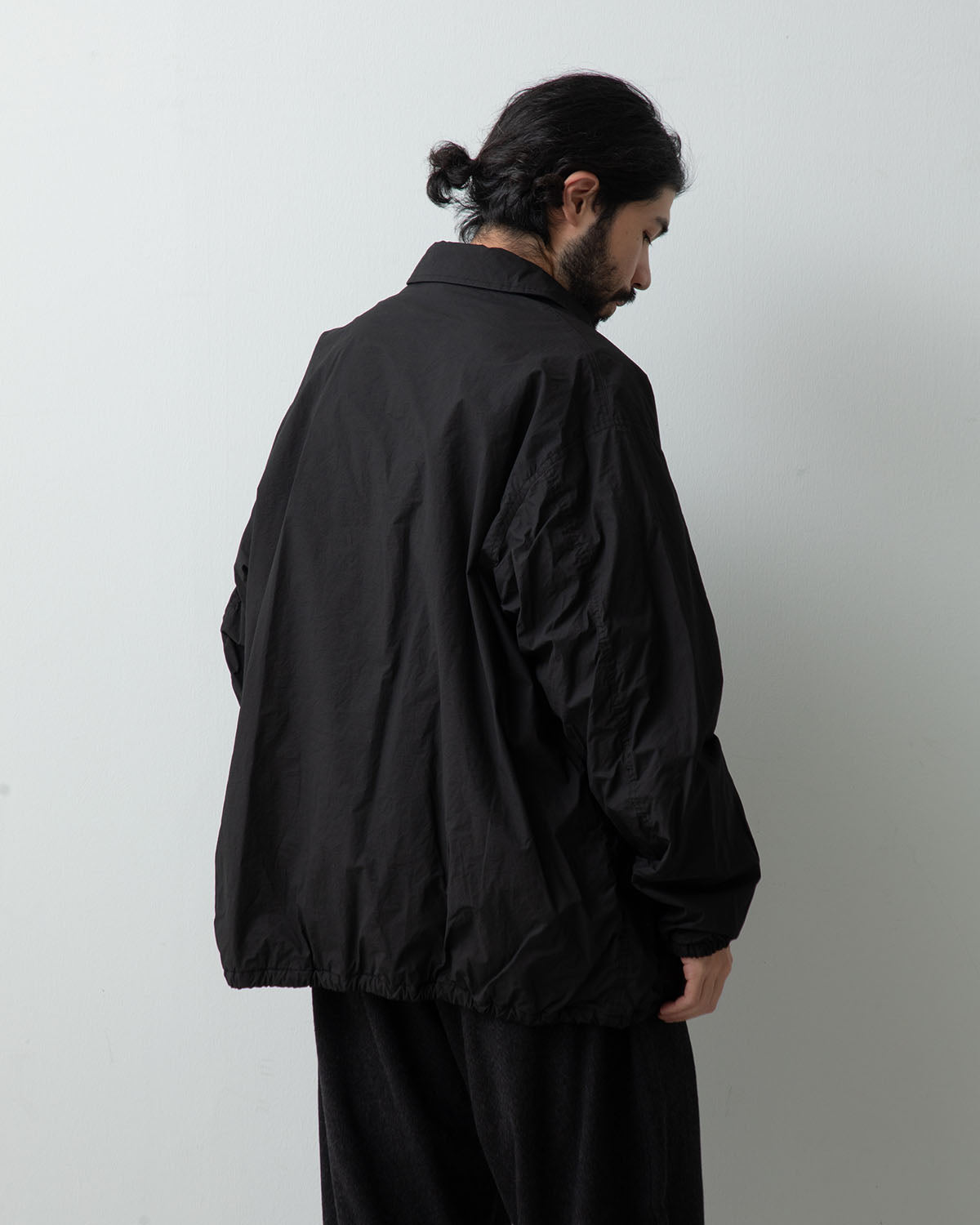 COTTON-NYLON COACH JACKET