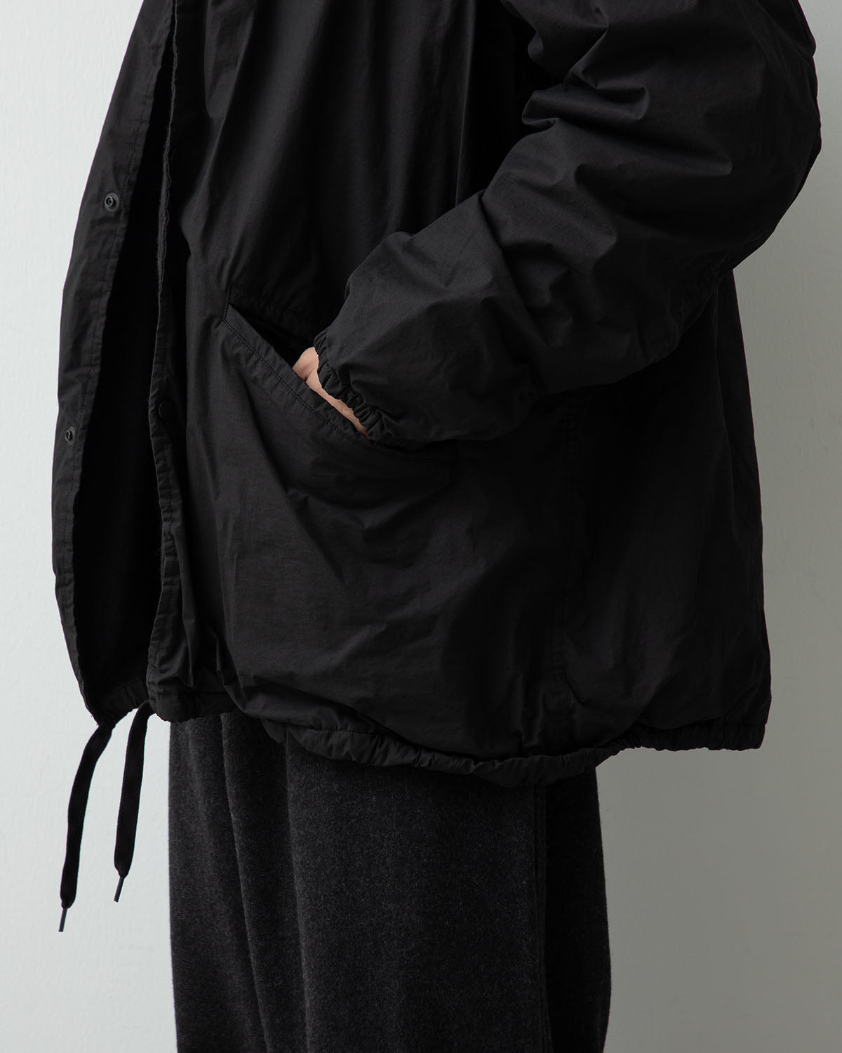 COTTON-NYLON COACH JACKET