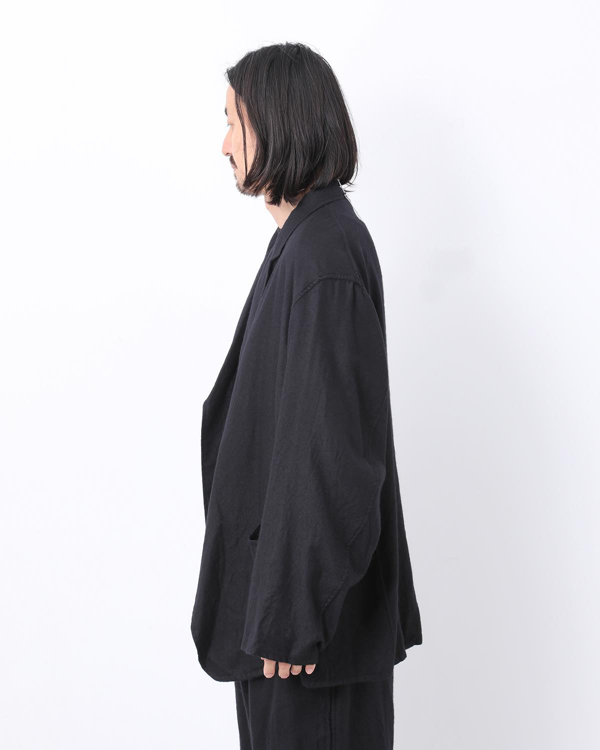 カシミヤシルク製品染ジャケット