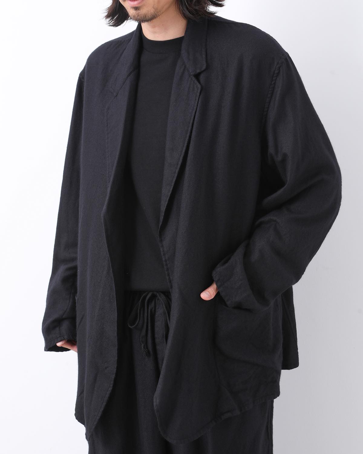 カシミヤシルク製品染ジャケット