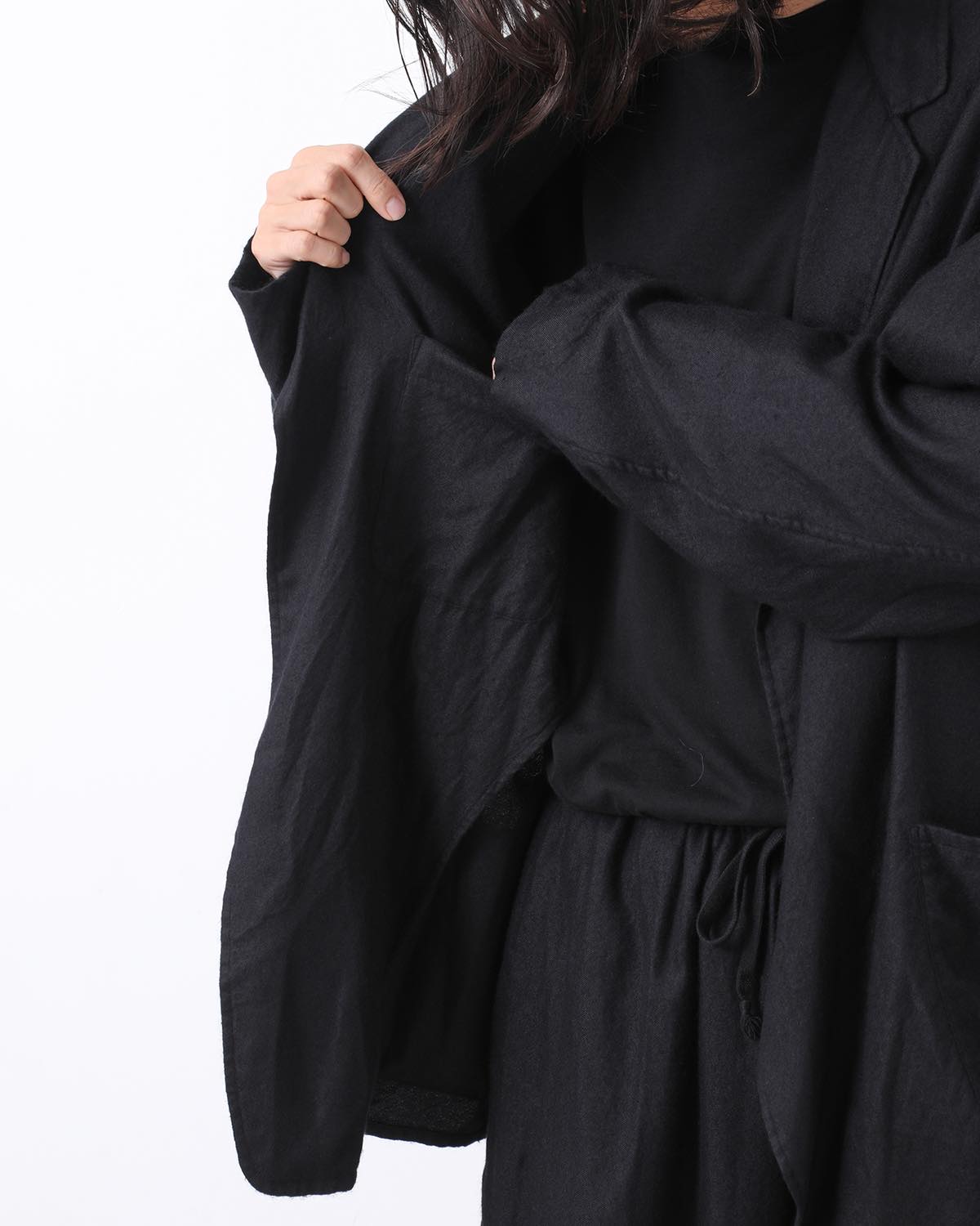 カシミヤシルク製品染ジャケット