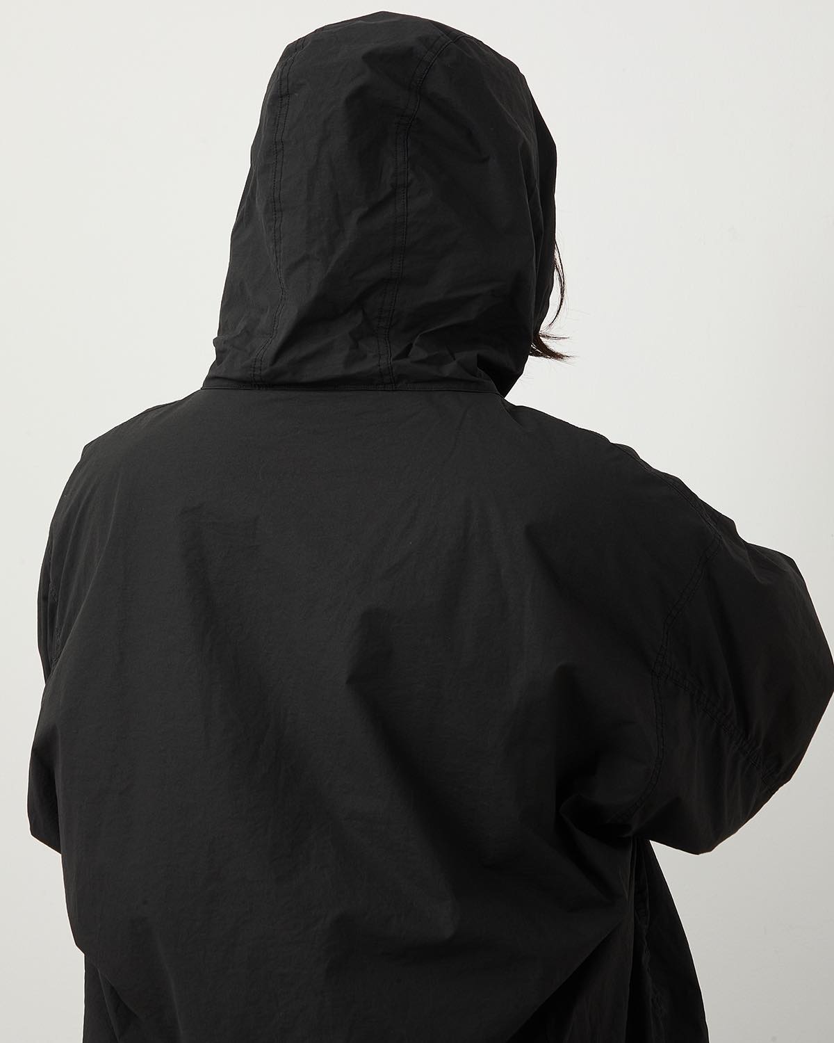 COTTON NYLON ZIP PARKA