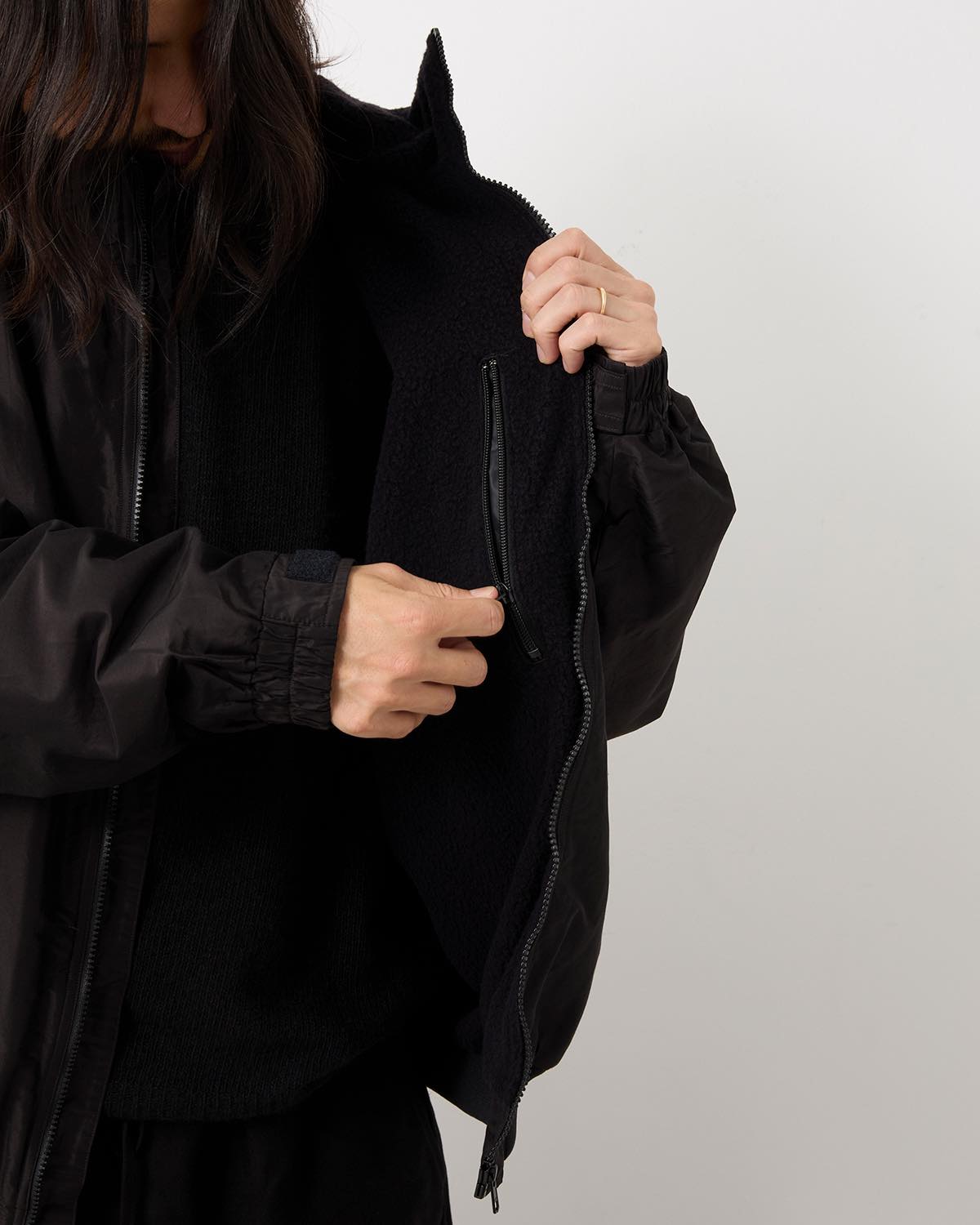 COTTON SILK TRACK JACKET