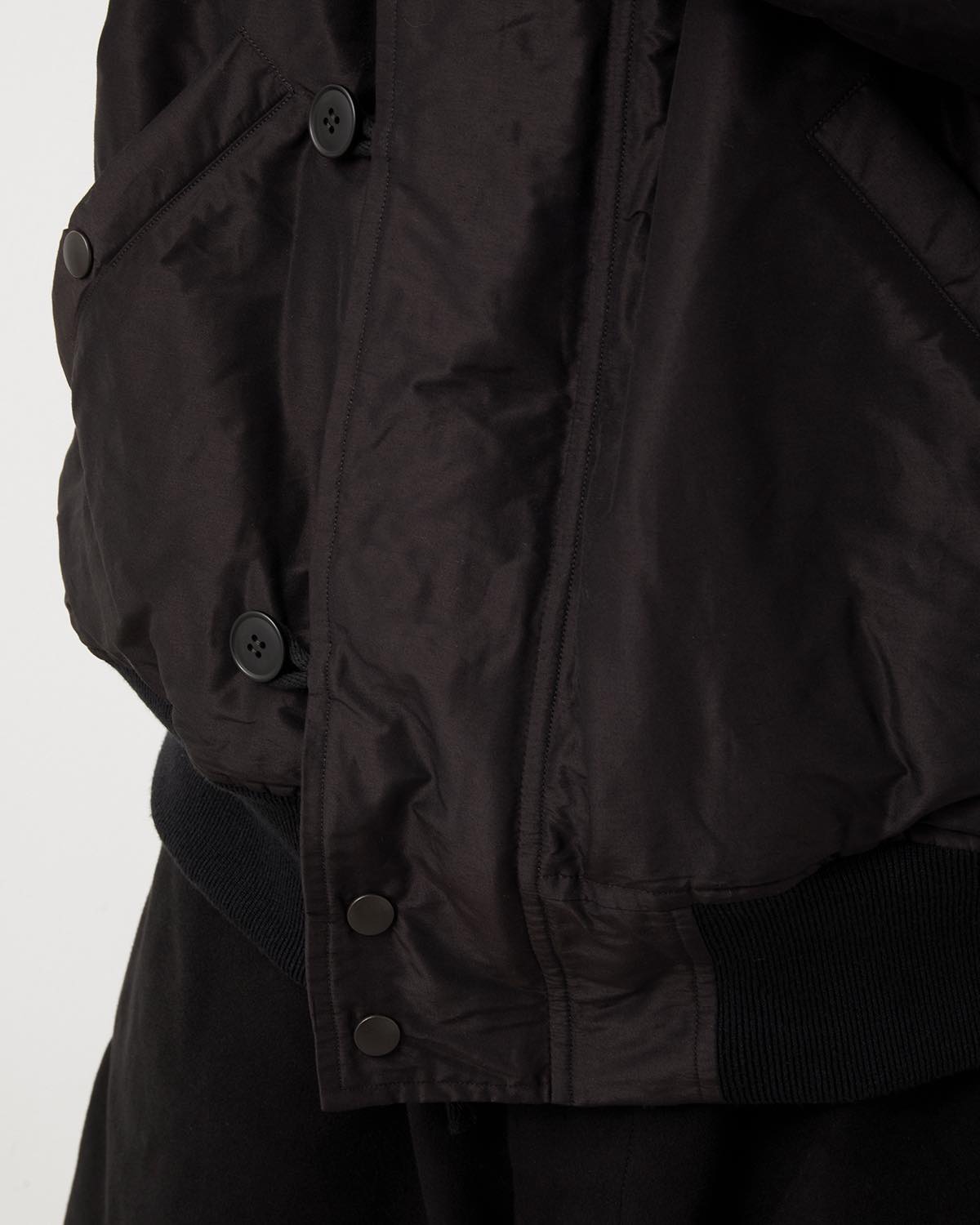 COTTON SILK MILITARY HOODED JACKET