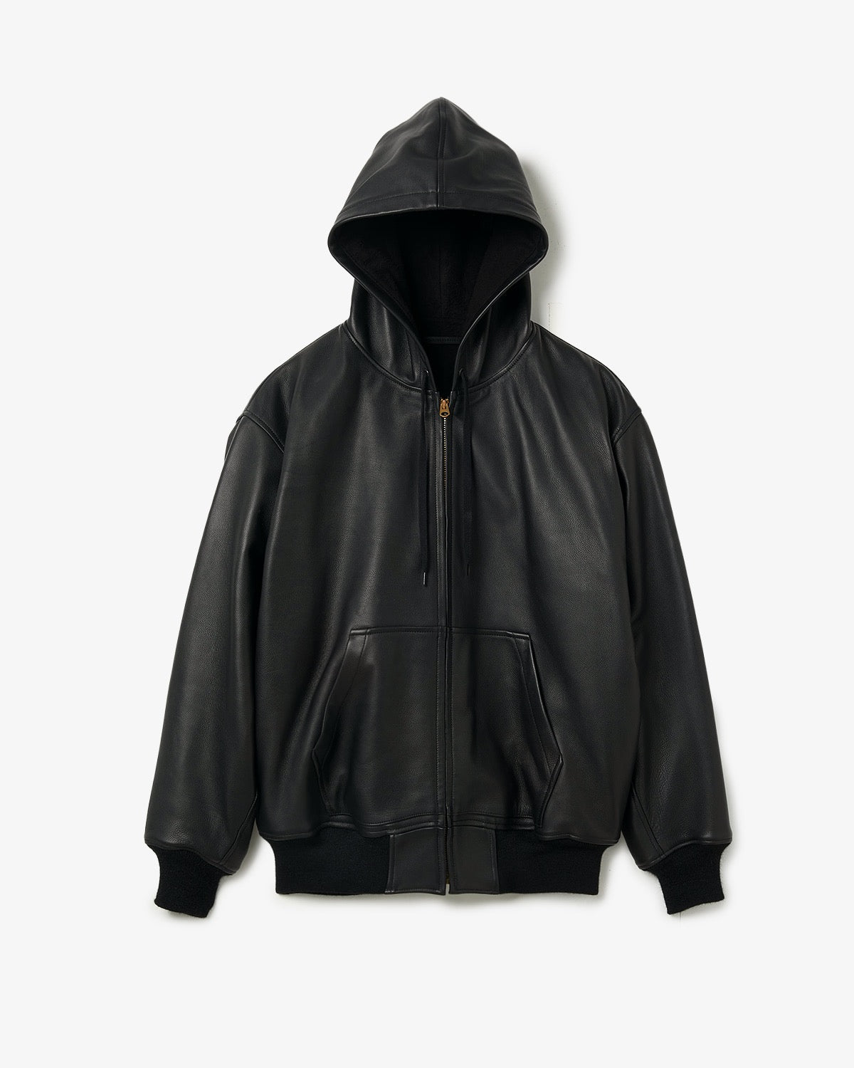 CALFSKIN ZIP PARKA