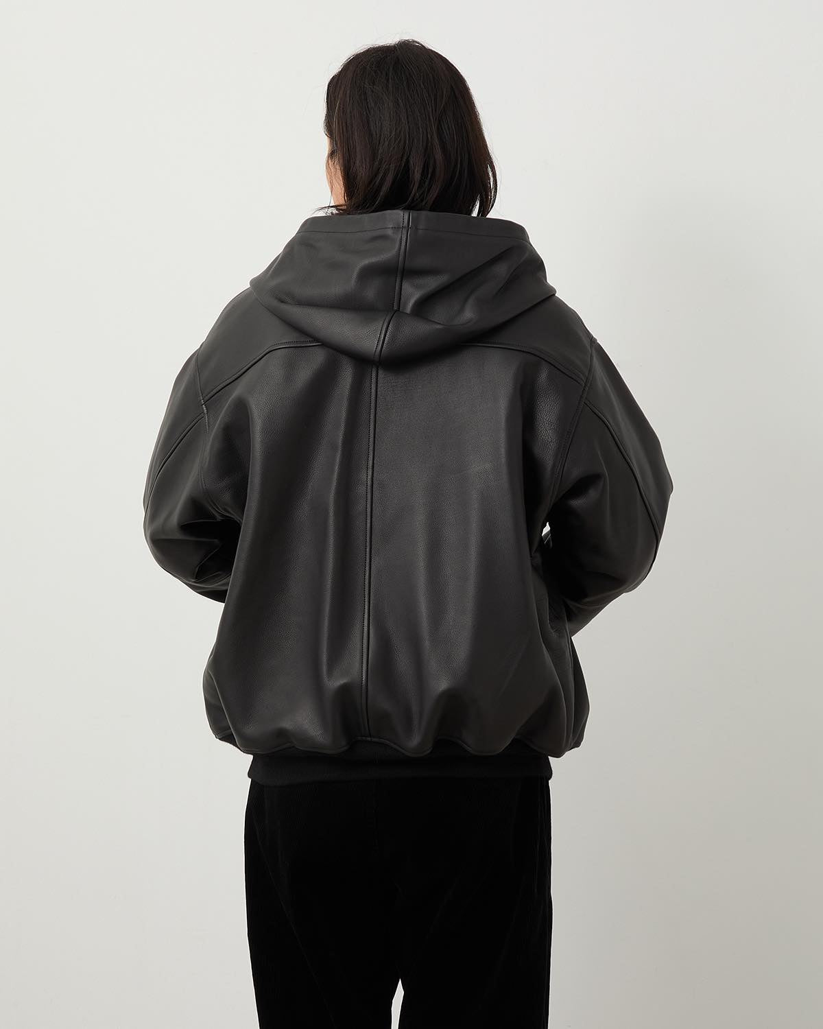 CALFSKIN ZIP PARKA