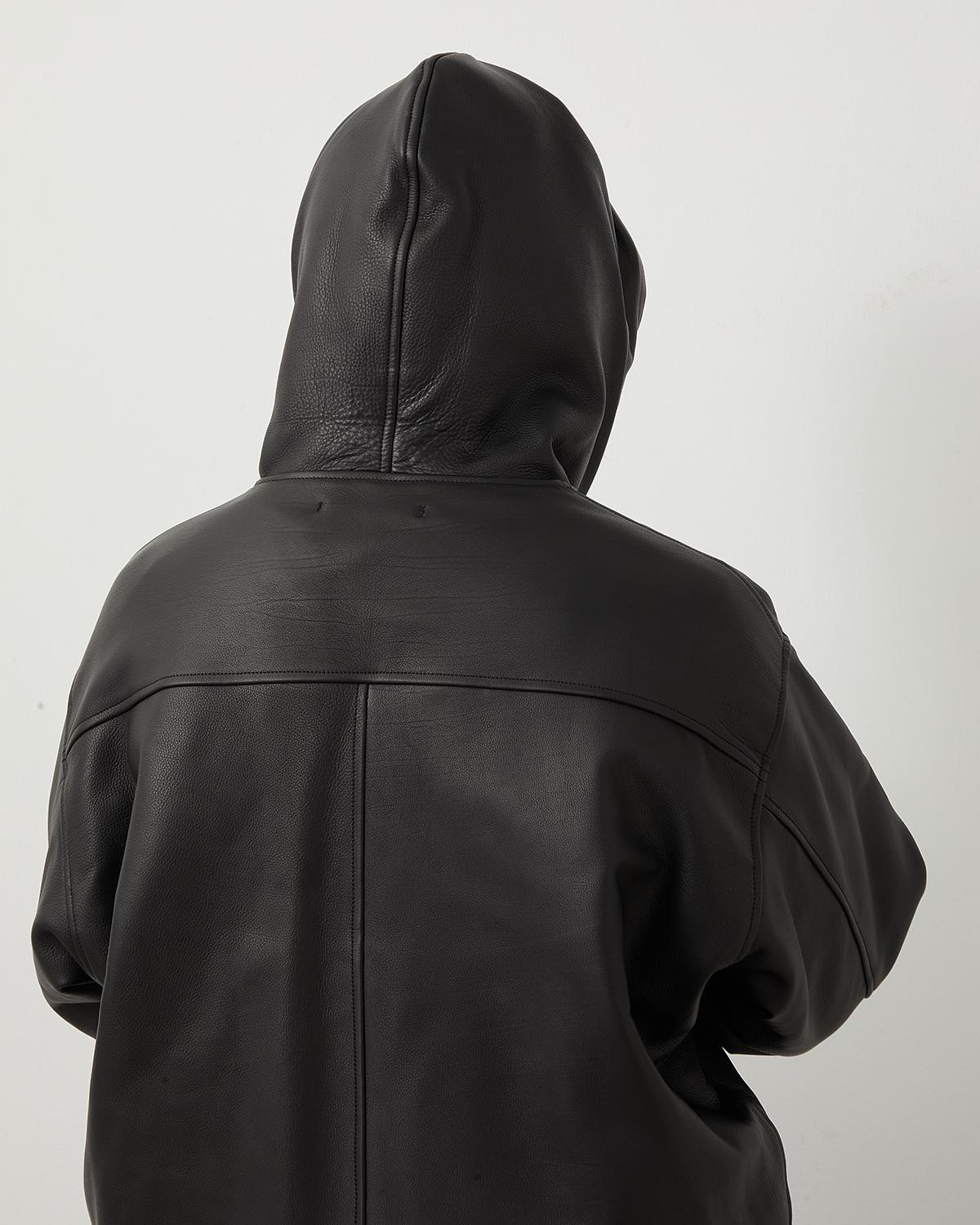 CALFSKIN ZIP PARKA