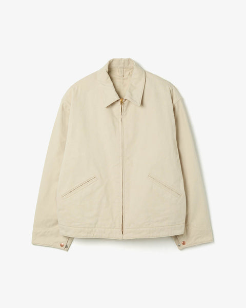 メンズ ウールカシミヤ ジップ ショート ジャケット コットンツイルジップショートジャケット – COVERCHORD