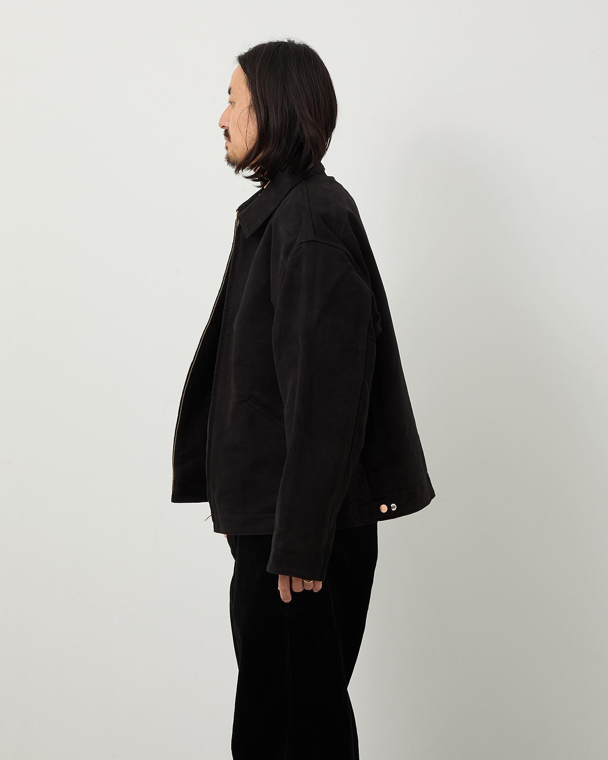 MOLESKIN ZIP SHORT JACKET