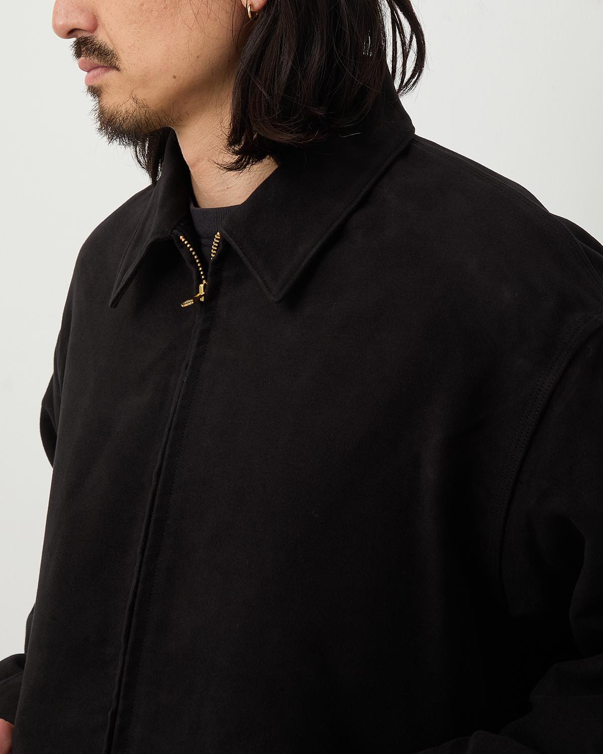 MOLESKIN ZIP SHORT JACKET