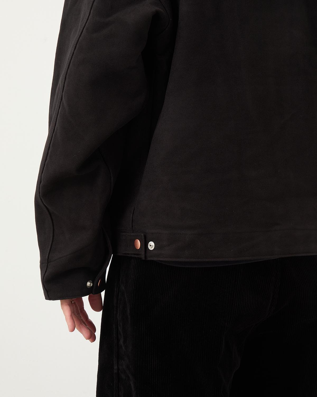 MOLESKIN ZIP SHORT JACKET