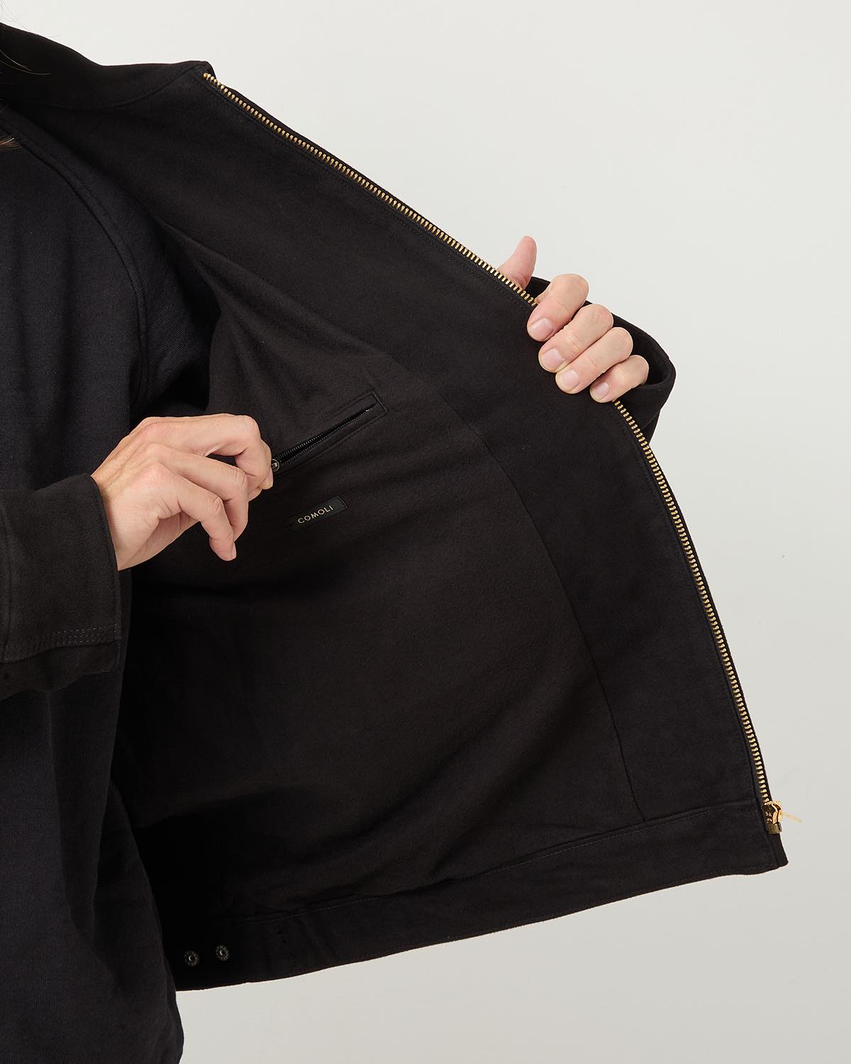 MOLESKIN ZIP SHORT JACKET