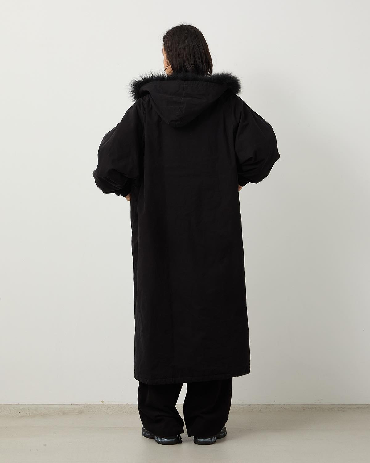 HOODED LONG COAT
