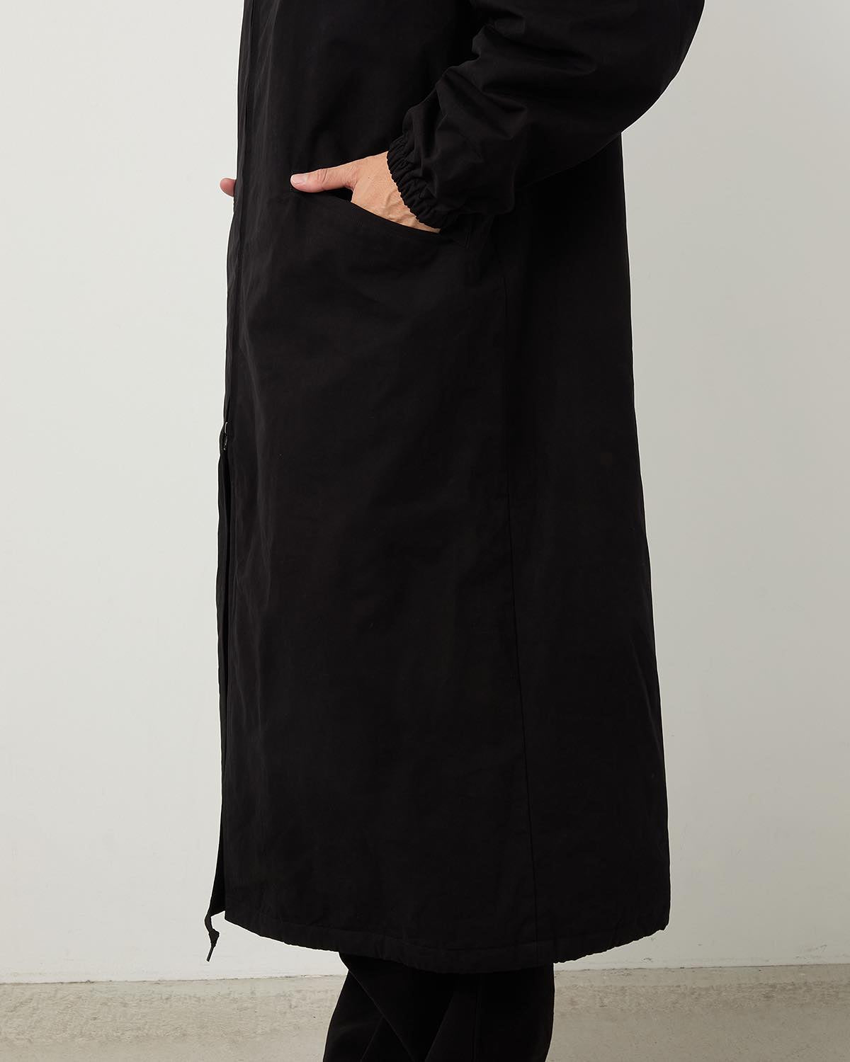 HOODED LONG COAT