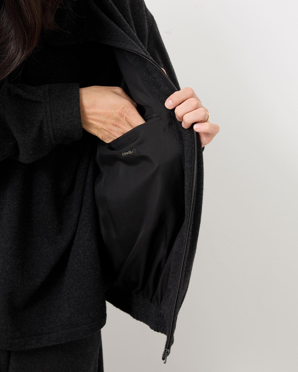 CASHMERE TRACK JACKET