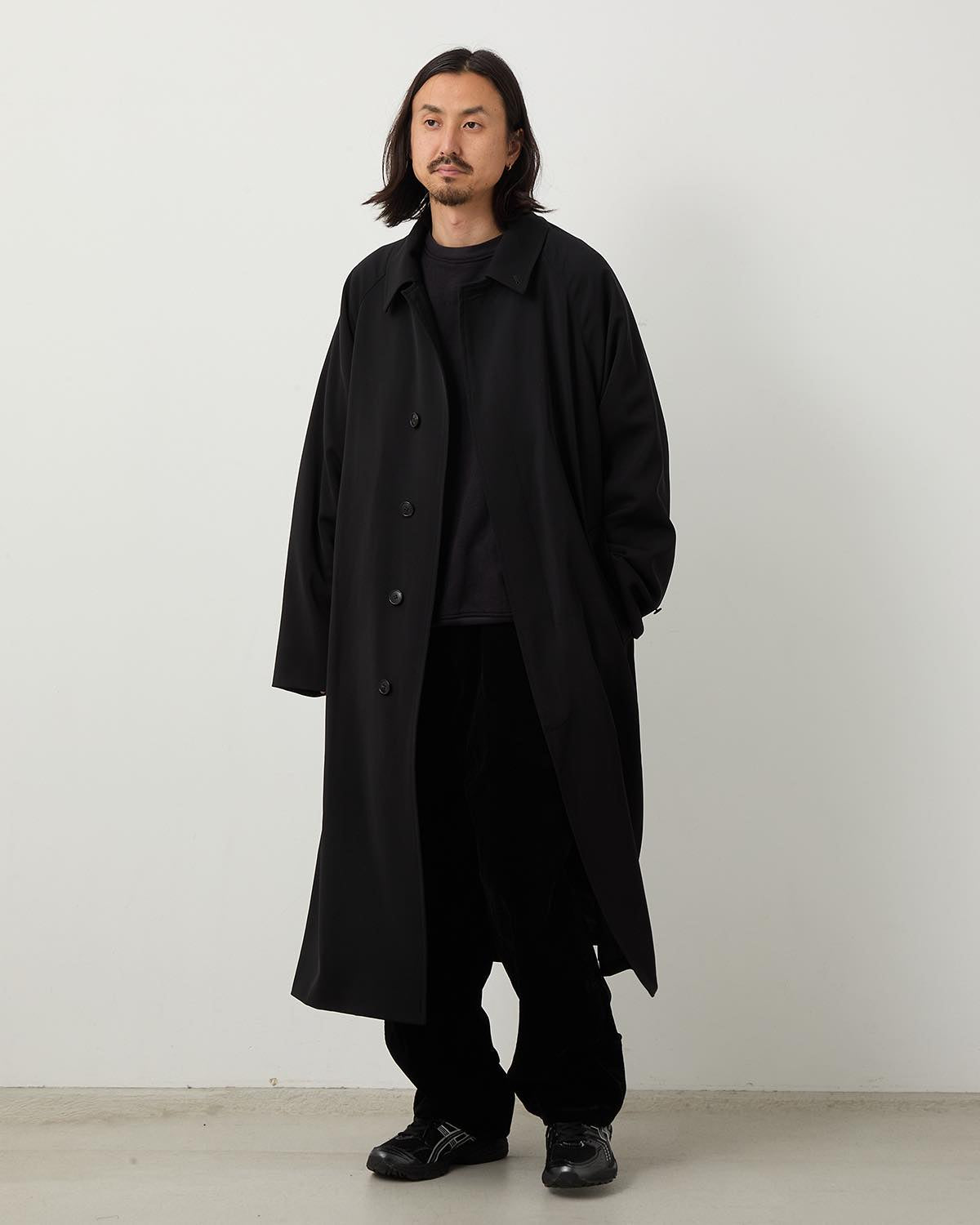 ウールギャババルカラーコート