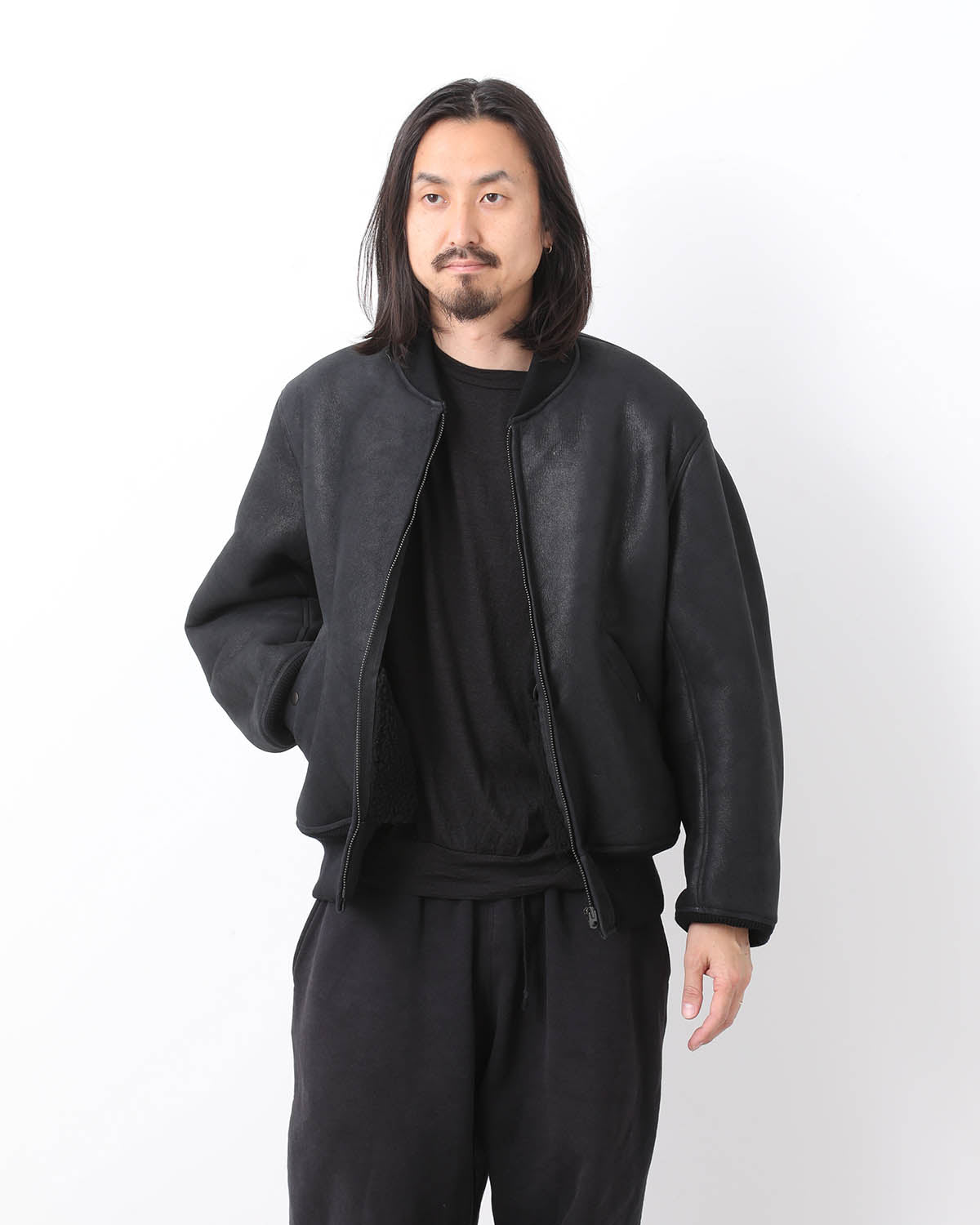 SHEEPSKIN ZIP BLOUSON