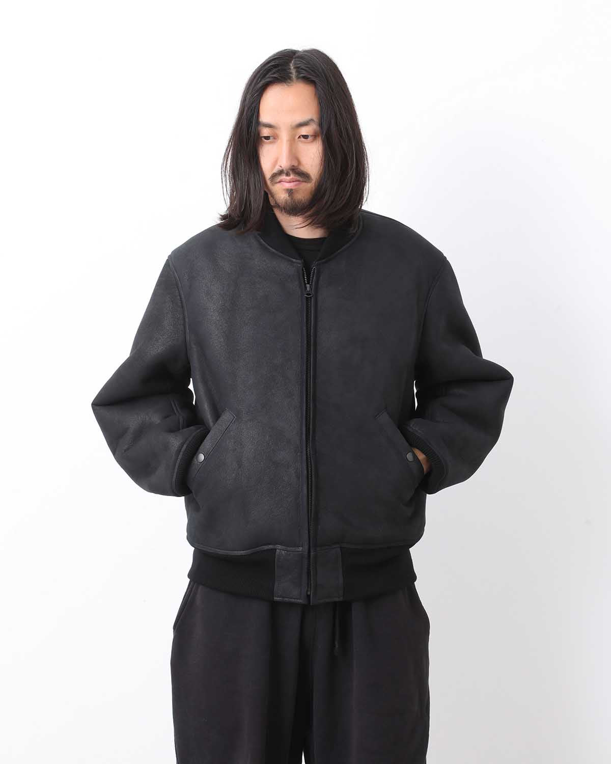 SHEEPSKIN ZIP BLOUSON