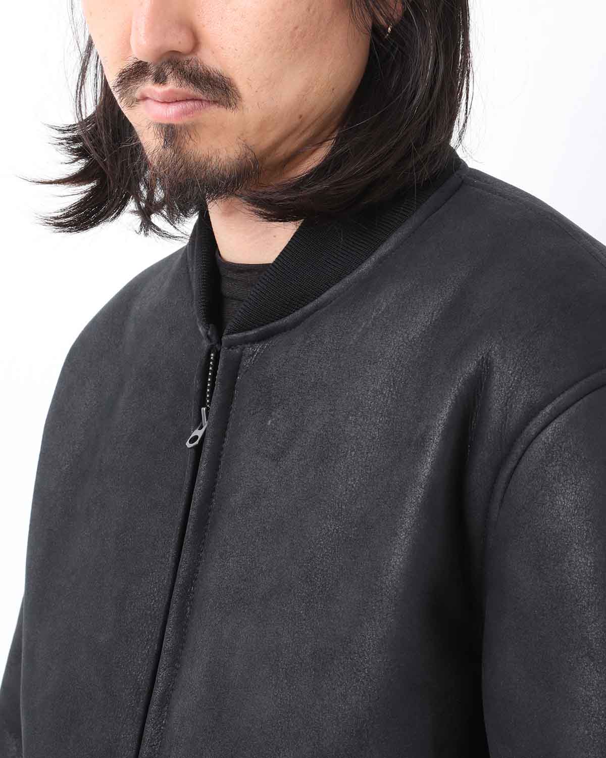 SHEEPSKIN ZIP BLOUSON