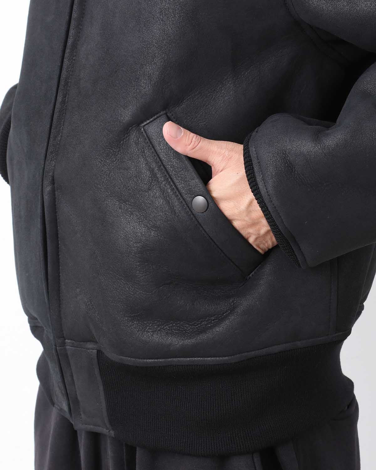 SHEEPSKIN ZIP BLOUSON