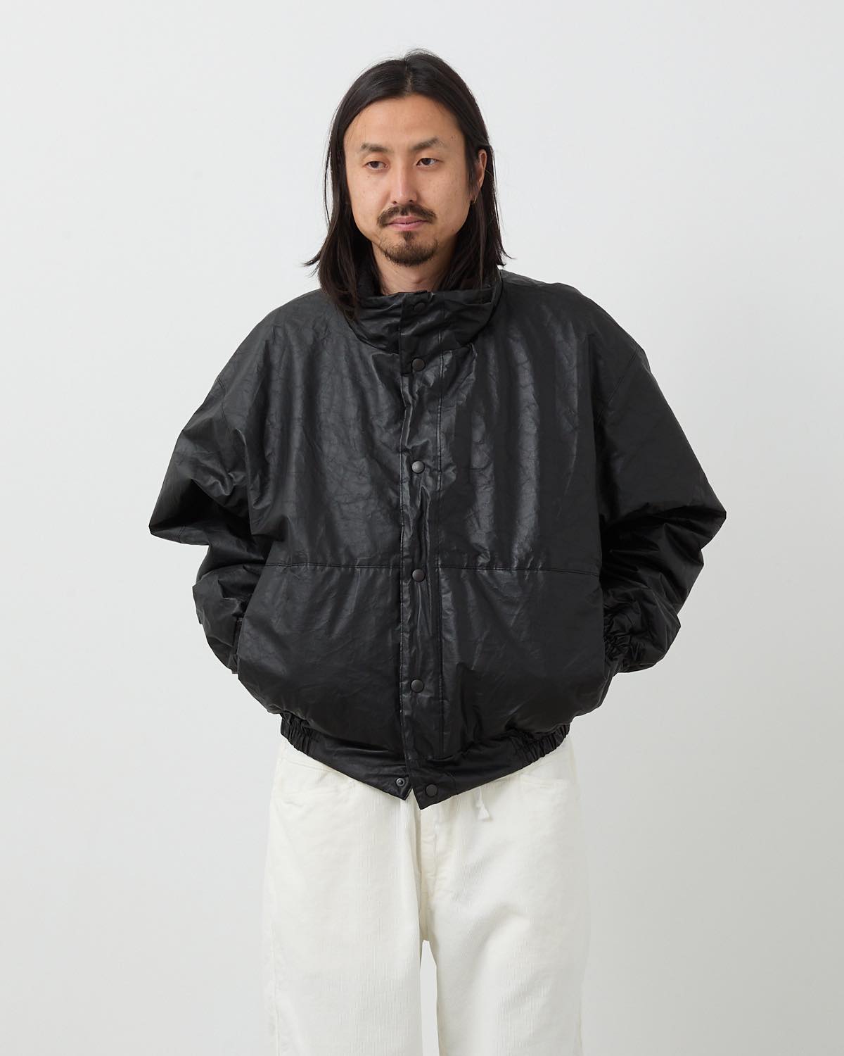 PAPER LEATHER PADDED JACKET