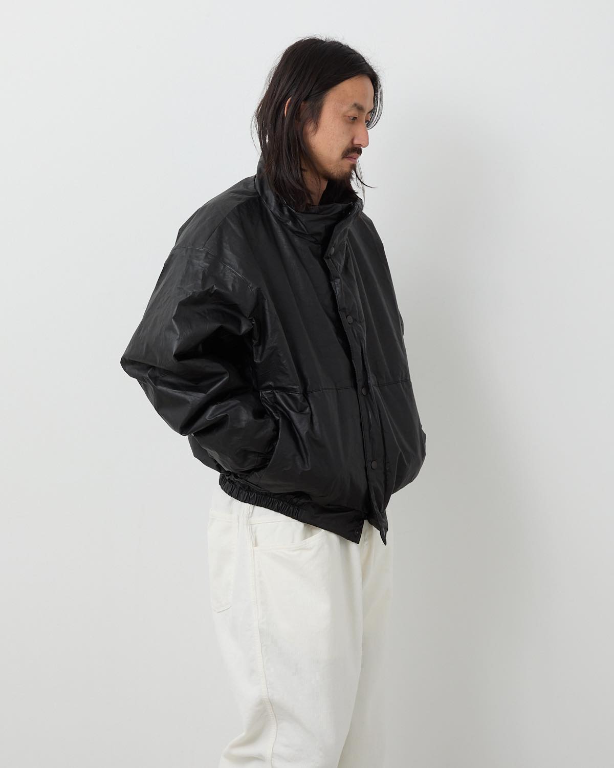 ペーパーレザーパデットジャケット