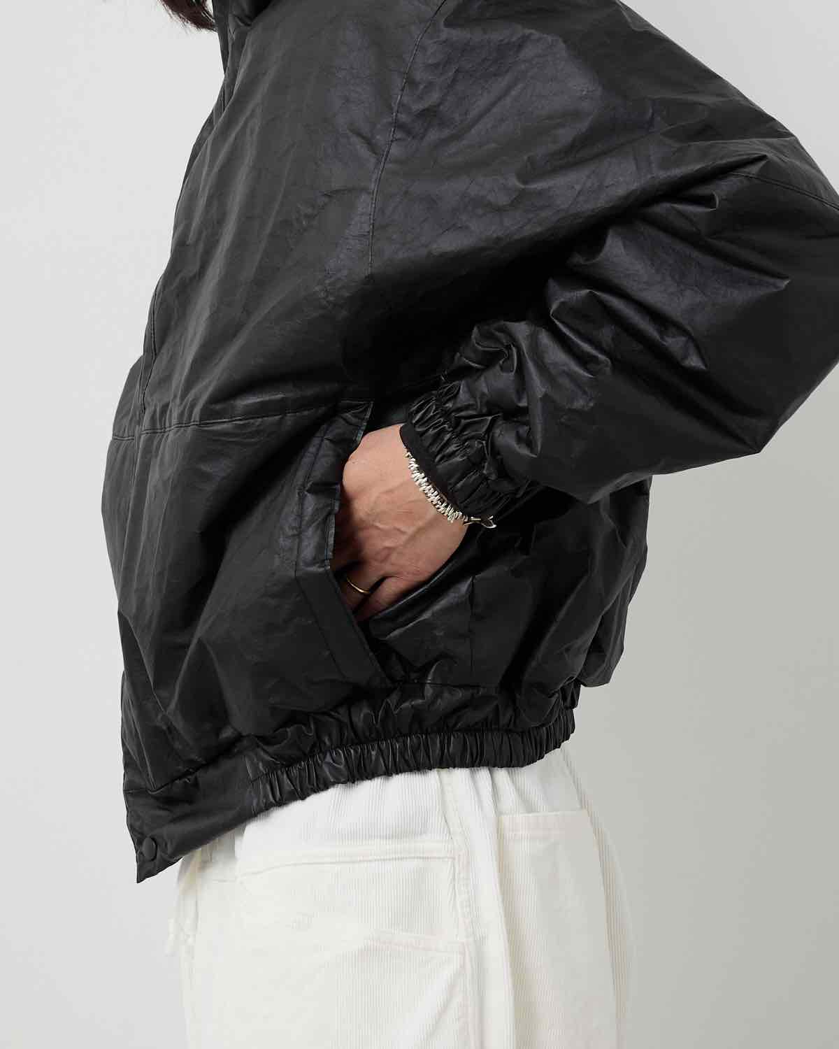ペーパーレザーパデットジャケット