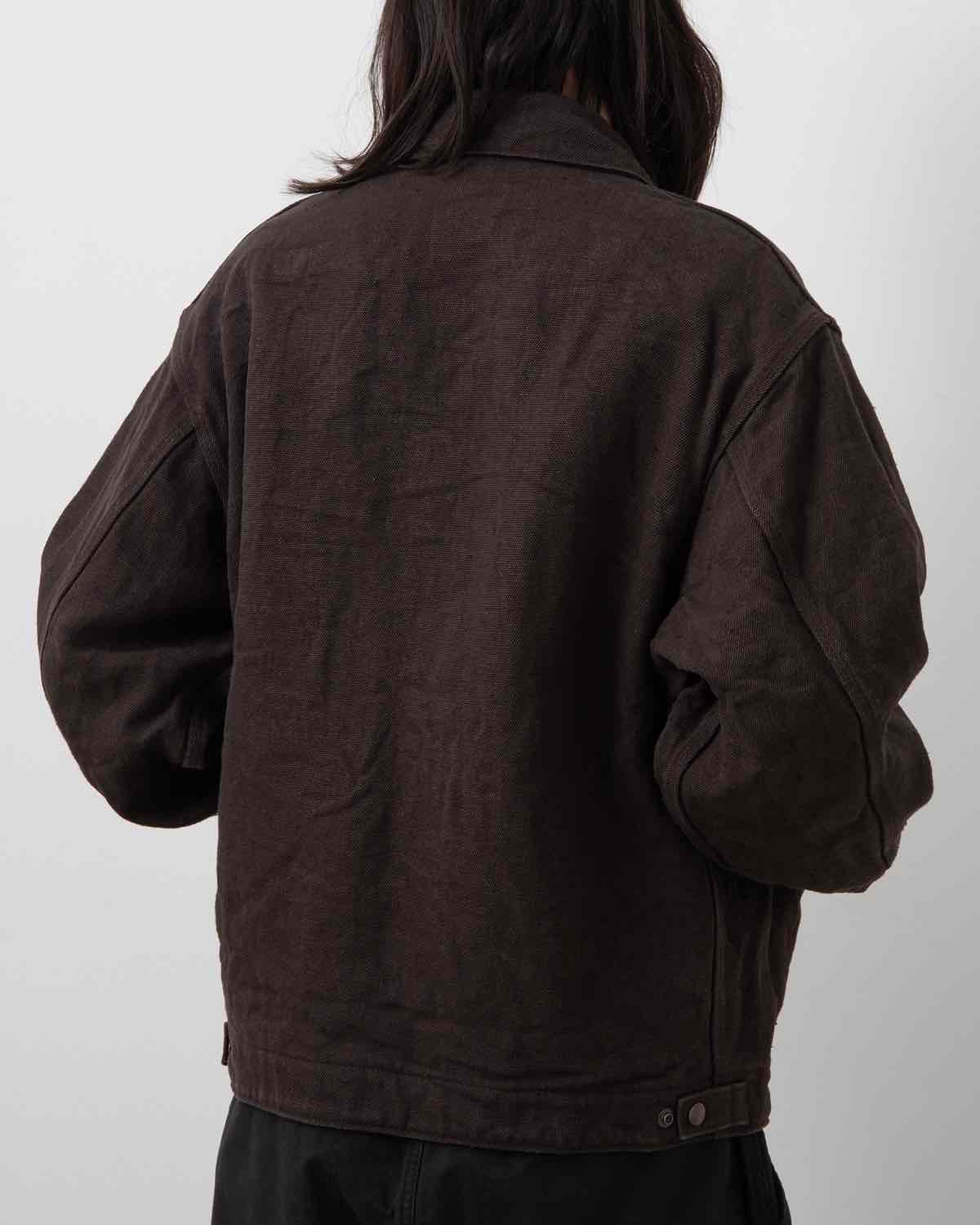 ヘンプダックジップショートジャケット