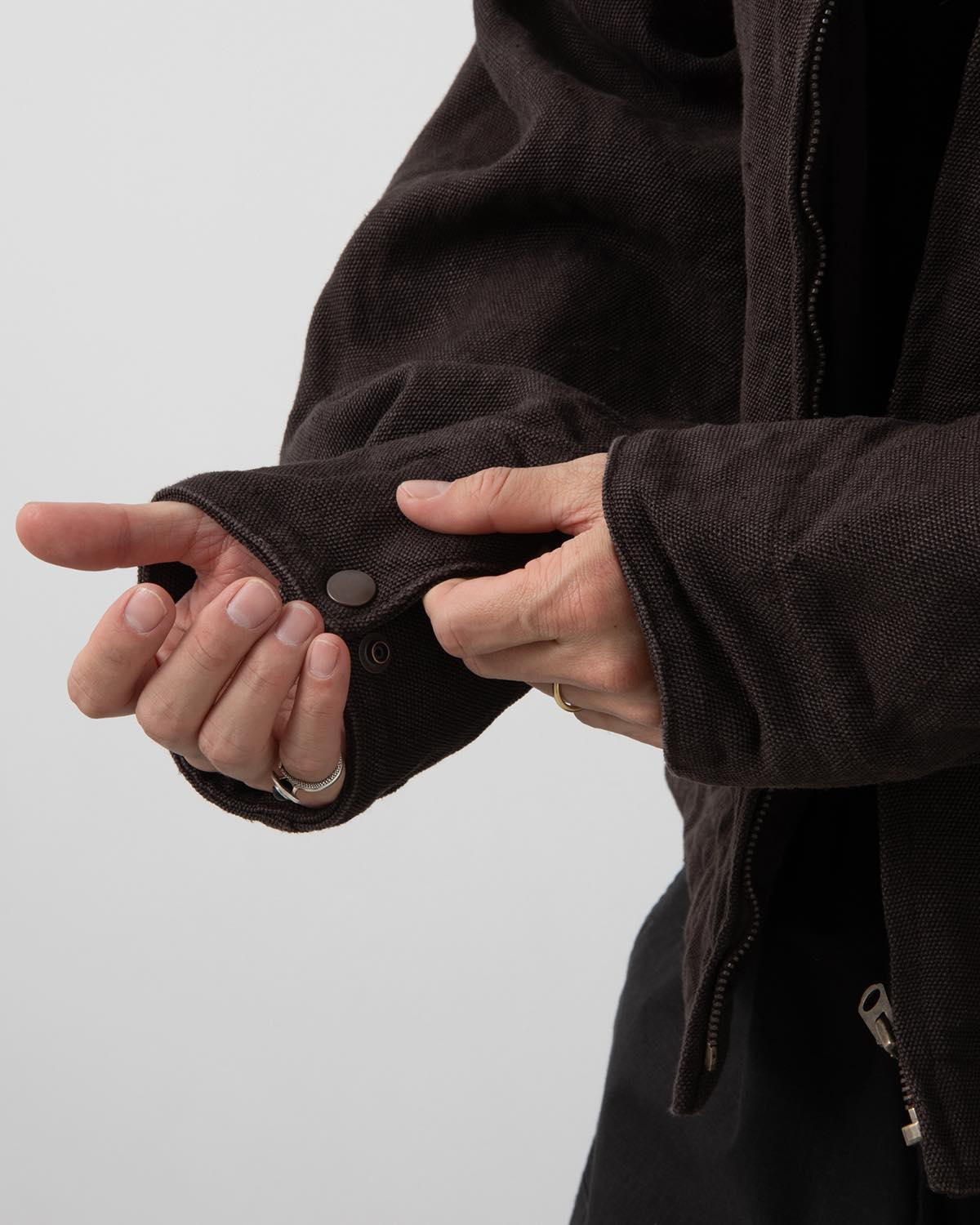 ヘンプダックジップショートジャケット