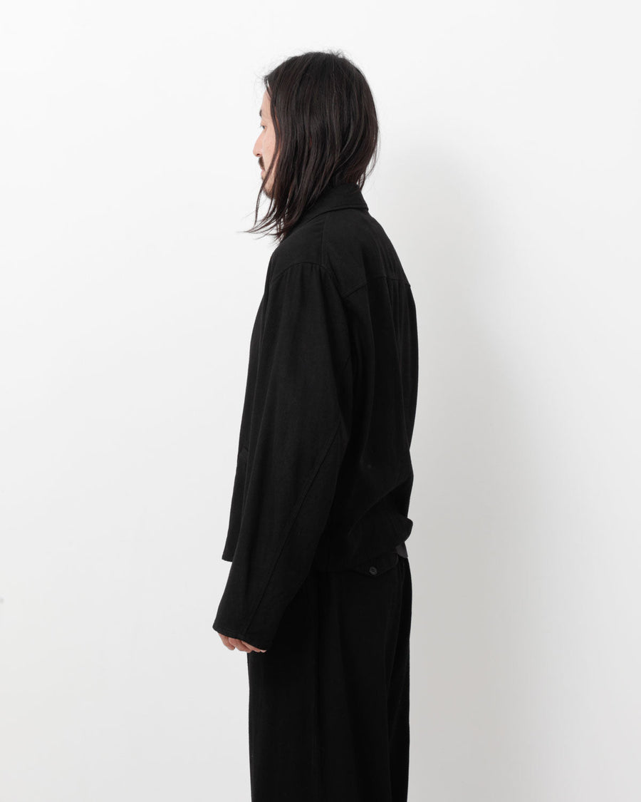 1/3まで！【新品タグ付】シルクネップフードプルオーバー ブラック ブルゾン ANORAK JACKET 261TSNHーJKM04
