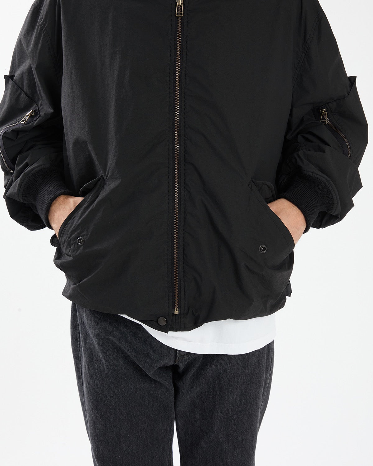COTTON NYLON MILITARY BLOUSON