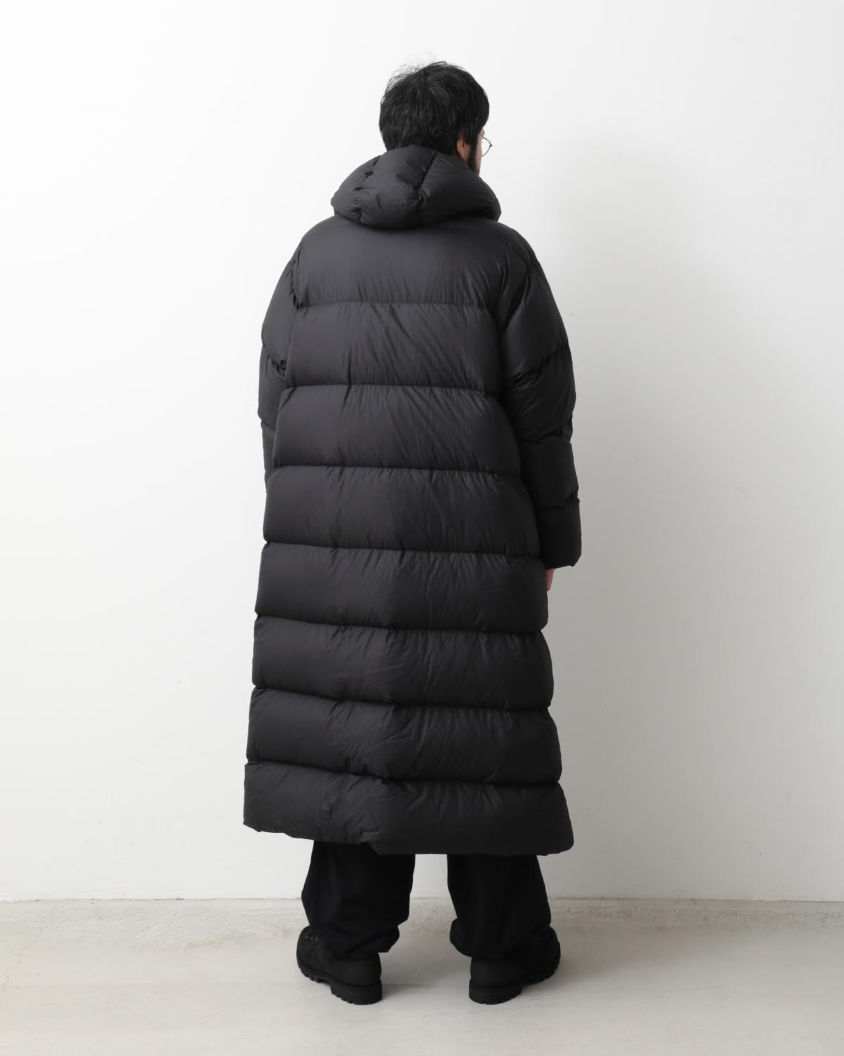 DOWN HOODED LONG COAT