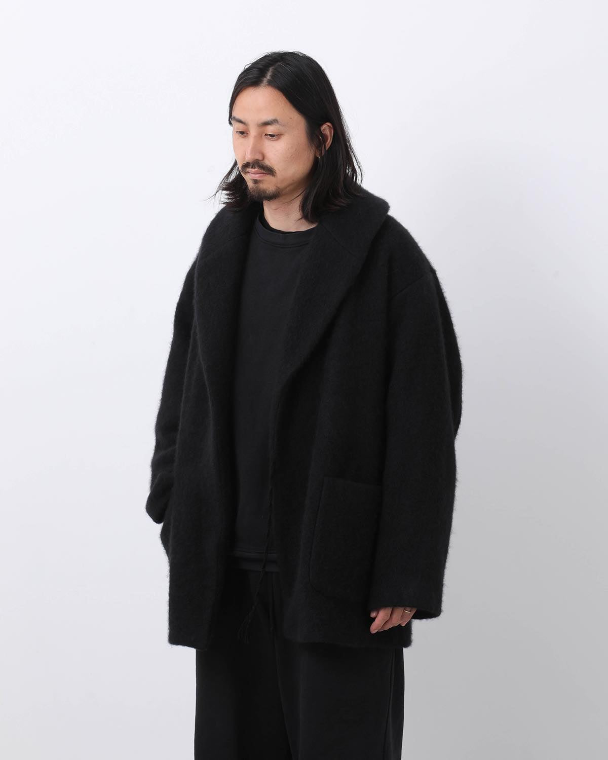 KASHMIR SHAWL COLLAR COAT