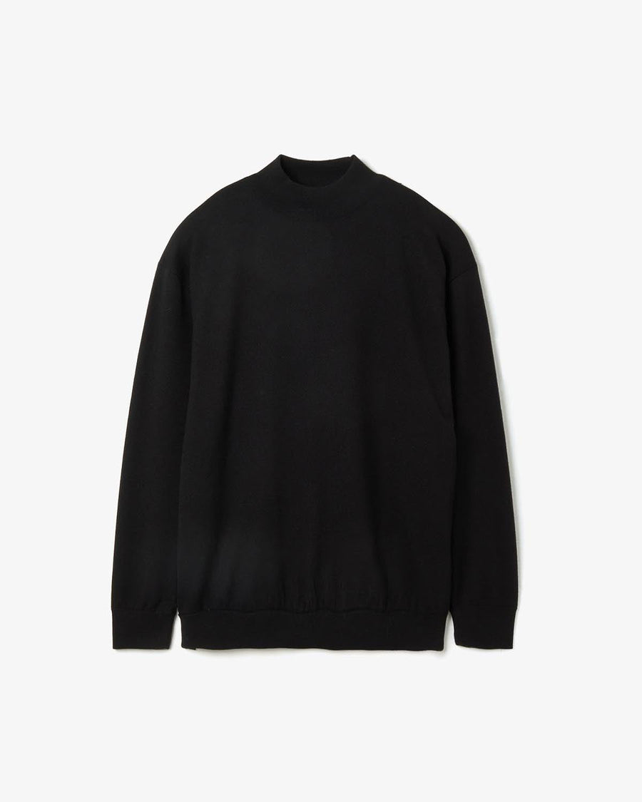 【美品】 COMOLI ウールモックネックニット サイズ３ COMOLI (コモリ) ウール モックネックニット