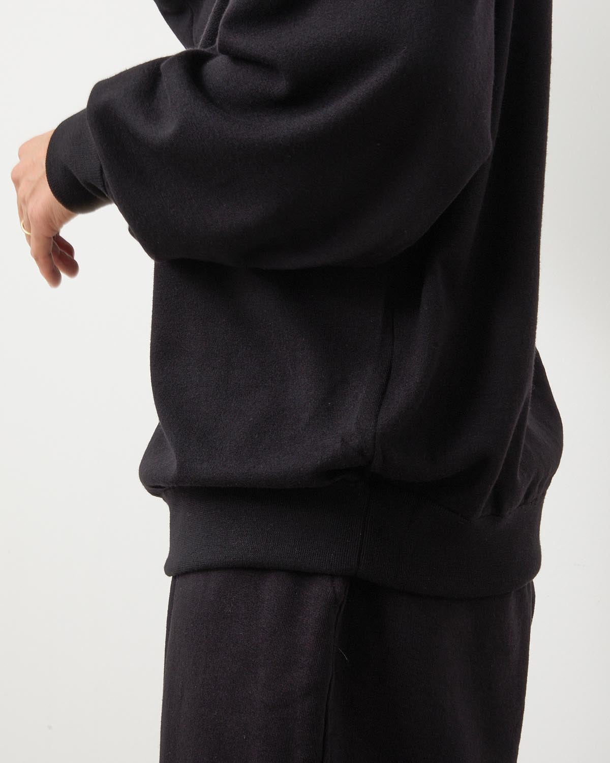 ウールモックネックニット