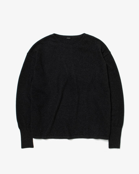 トップス COMOLI CASHMERE COMOLI KNIT CHACOAL COMOLI カシミヤ スタンドカラー ニット ジャケット,Charcoal – Navyblue
