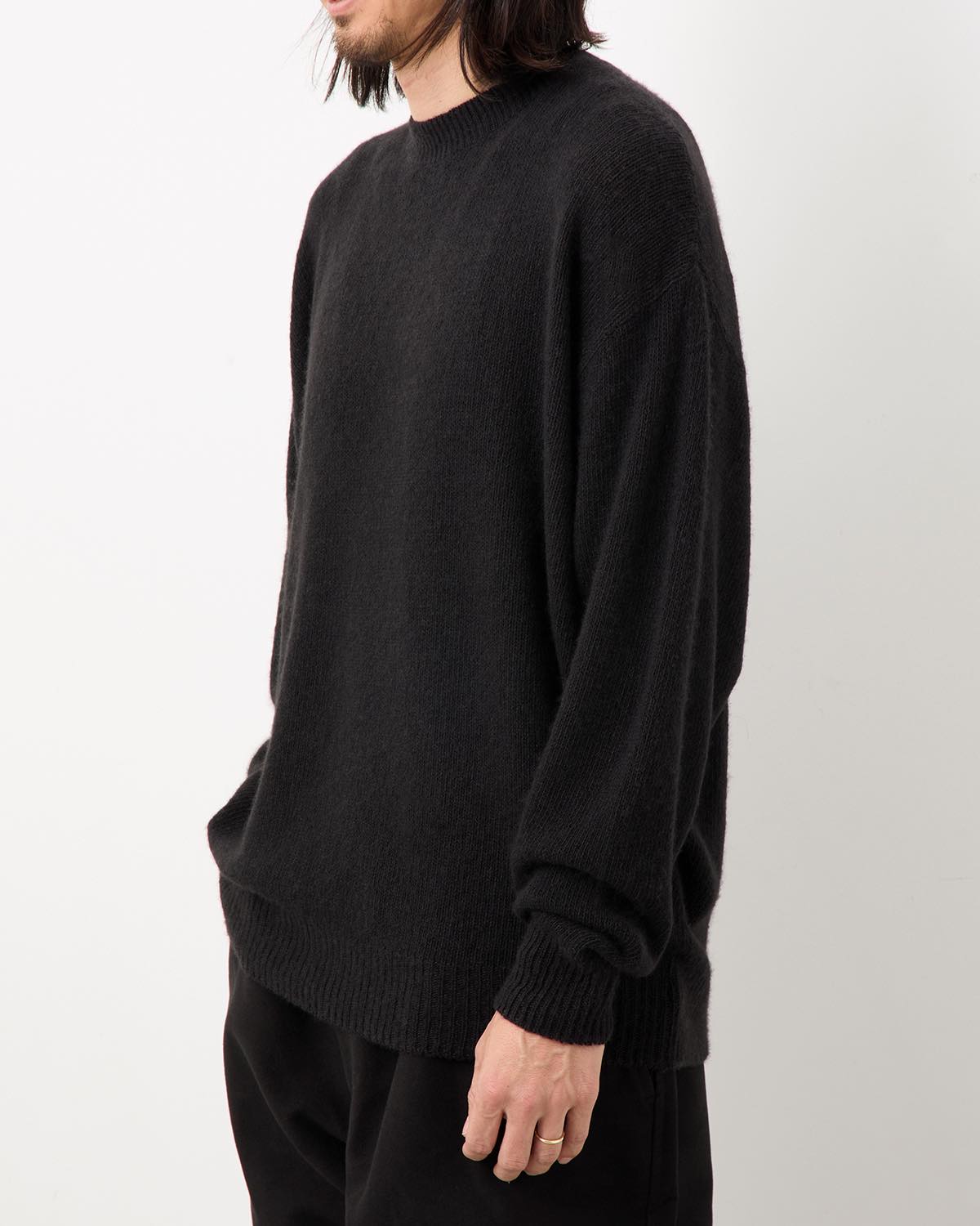 GARMENT-DYED CASHMERE CREWNECK KNIT