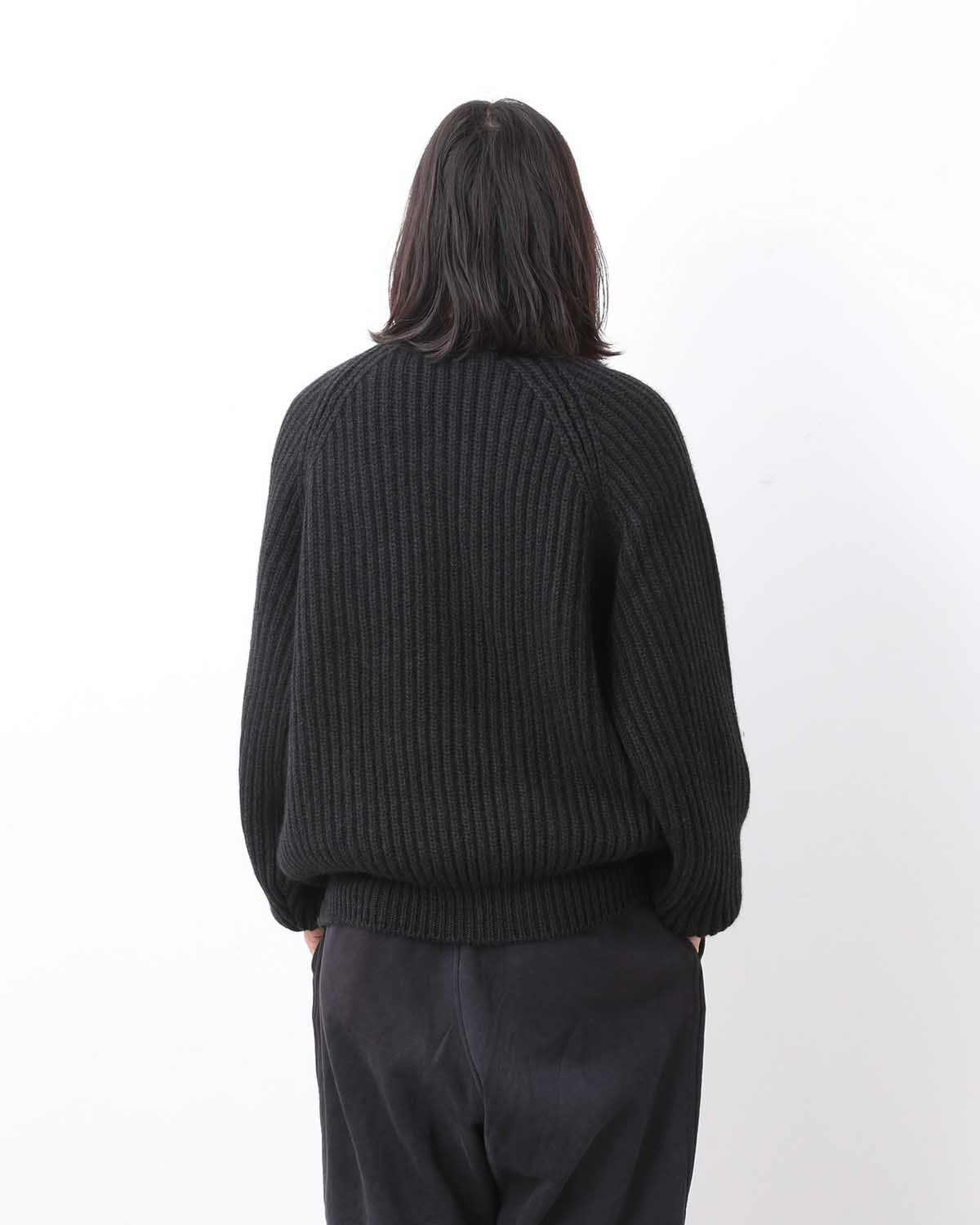 CASHMERE WASHI MILITARY KNIT