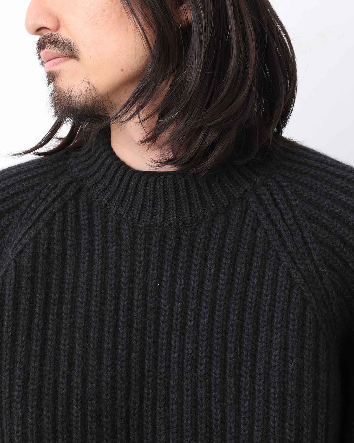 CASHMERE WASHI MILITARY KNIT