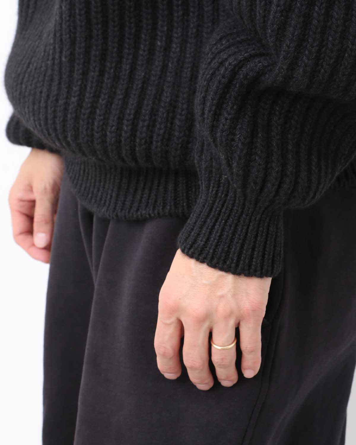 CASHMERE WASHI MILITARY KNIT